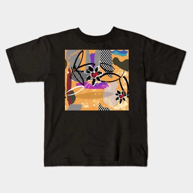 Colorful pattern Kids T-Shirt by ilhnklv